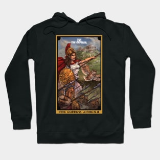 The Goddess Athena The Emperor Tarot Card Hoodie